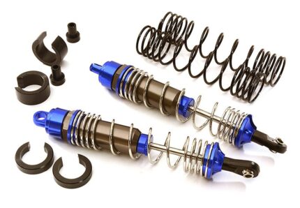 Machined 100mm Rear Alloy Shocks for Traxxas 1/10 Stampede, Rustler & Slash