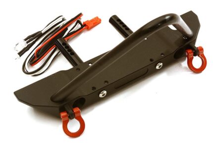 Realistic Front Alloy Bumper w/ LED for Traxxas TRX-4 w/ 43mm Mount