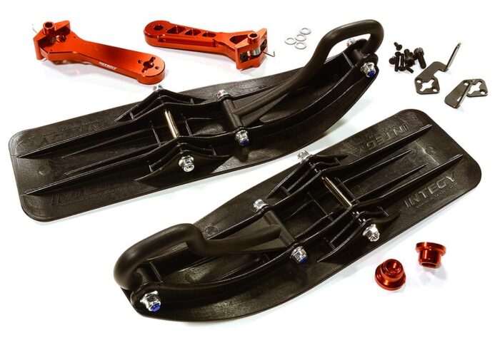 Front Sled Ski Attachment Set for Axial 1/8 Yeti XL (for RWD Operation) - Image 1
