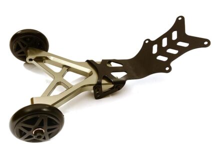 Grey Billet Machined Wheelie Bar for Traxxas T-Maxx Monster Truck
