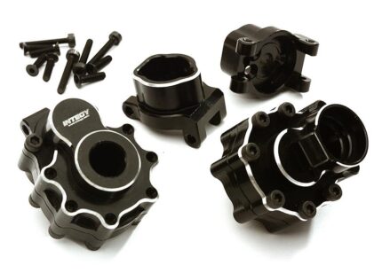 Billet Machined Alloy Rear Portal Drive Housing Set w/ Mount for Traxxas TRX-4