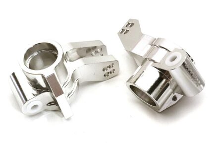 Silver Billet Machined Rear Hub Carriers for Arrma Kraton 6S BLX (1/8 Scale)