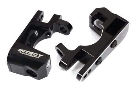 Billet Machined Alloy Caster Blocks for Traxxas 1/10 Rustler 4X4 - Black