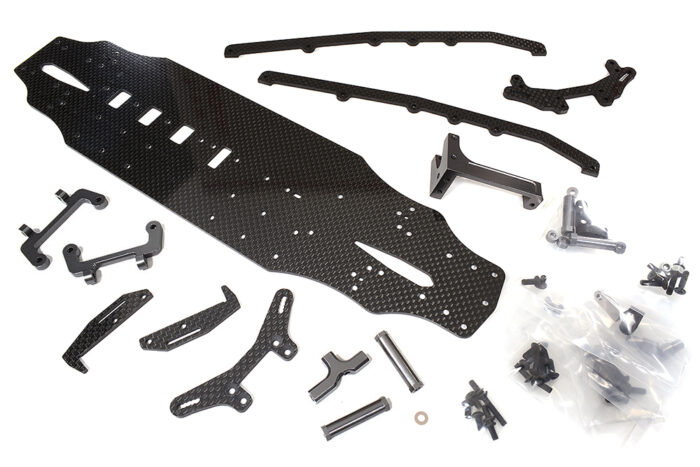 Carbon Fiber Chassis Conversion Kit for Tamiya 1/10 TA07 - Image 1