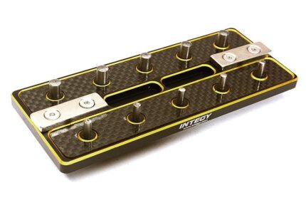 Gold 20-Position Pinion Gear Carrying Storage Rack for 1/8 & 5mm Shaft