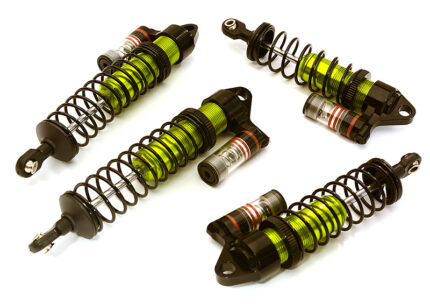 Machined Piggyback Shock Set (4) for Traxxas 1/10 Stampede 4X4 & Rustler 4X4