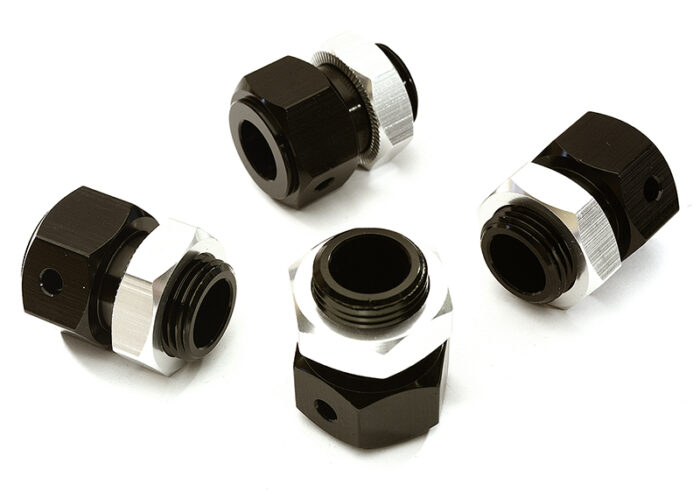 Billet Machined Wheel Adapter 24mm Hex (4) for Losi 1/5 Desert Buggy XL-E & 2.0 - Image 1