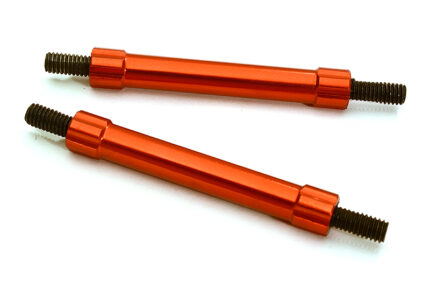 Billet Machined 50mm Aluminum Linkages (2) M4 Threaded for 1/10 Scale Crawler