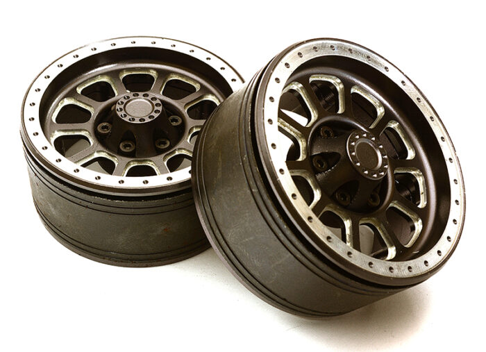 1.9 Size Billet Machined Alloy 10 Spoke Wheel(2)High Mass Type for Scale Crawler - Image 1