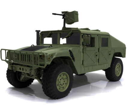 HG-P408 1/10 4X4 RC Military H1 ARTR w/ Partial Electronics & Servos