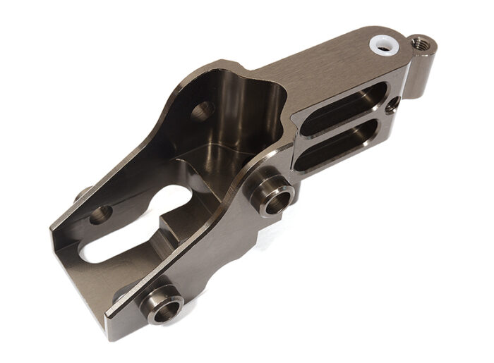 Billet Machined Grey Fork Mount for Tamiya T3-01 Dancing Rider - Image 1