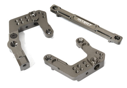 Billet Machined Grey Front Shock Mounts for Element RC 1/10 Scale Enduro Sendero