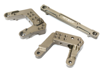 Billet Machined Grey Rear Shock Mounts for Element RC 1/10 Scale Enduro Sendero