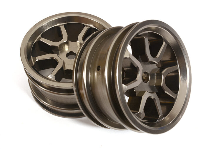 Billet Machined Rear Wheels for Tamiya T3-01 Dancing Rider - Image 1