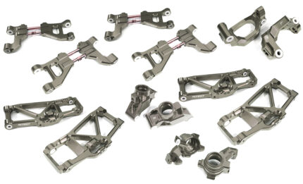 Billet Machined Grey Suspension Kit for Traxxas 1/10 Maxx 4S Truck