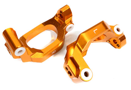 Billet Machined Caster Blocks for Traxxas 1/10 Maxx 4S Truck - Orange