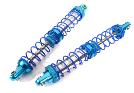 Realistic Dual Spring Shock Set (2) for 1/10 Scale Off-Road R/C (L=100mm)