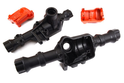 Machined Black Front & Rear Axle Housings for Traxxas TRX-4 Scale, Trail Crawler
