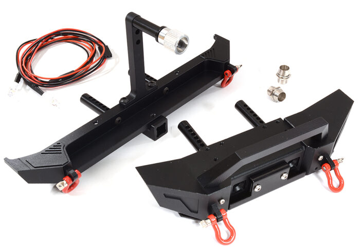 Realistic Metal Front & Rear Bumper for 1/10 Scale Off-Road Crawler - Image 1