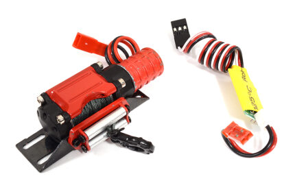 Realistic Winch w/ Receiver 3rd Channel Controller for 1/10 Scale Trail Crawler