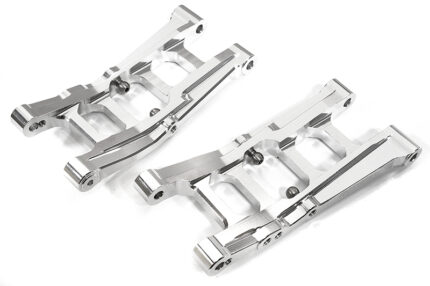 Machined Alloy Silver Rear Suspension Arms for Associated DR10 Drag Race Car RTR