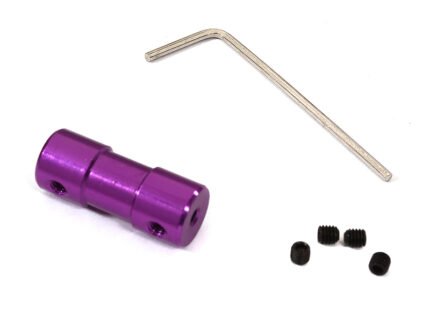 Billet Machined Motor Coupler L=25mm 3.17mm Shaft to 4mm Shaft for RC Boat