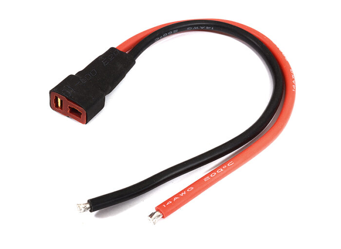 T-Style Type Plug Female Connector w/ 180mm Wires - Image 1