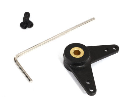 Nylon L-Shape Steering Arm 3mm Shaft Size L=25mm 2mm Hole for RC Boats