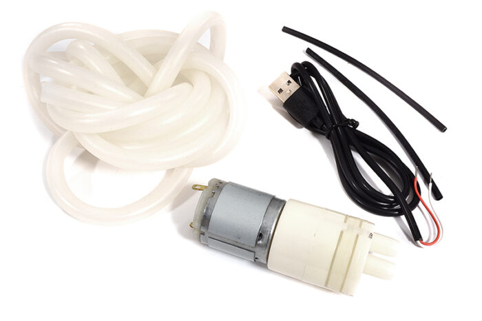 Self-Priming 5VDC 365 Water Pump USB Version w/ 5x8mm Silicone Tube for RC Boats - Image 1