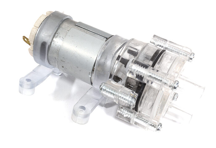 Self-Priming 385 Transparent Water Pump DC 6-12V 86x43mm for RC Boats - Image 1