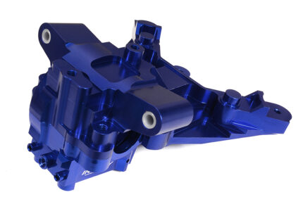 Blue Billet Machined Front Bulkhead for Traxxas 1/10 Maxx 4S Truck