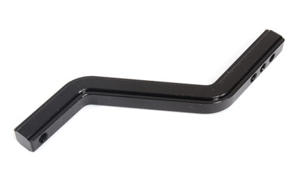 Billet Machined Black Rear Towing Receiver Hitch for Tamiya Scale Off-Road CC02