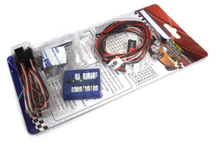 Realistic 12 LED Lighting System w/ Flash Mode for 1/10 Scale RC Vehicles