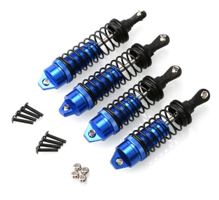 Blue Alloy Machined Shock Set for Traxxas 1/10 Slash 2WD - 4 Pack