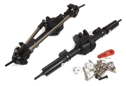 F & Reverse Rotation R Axle Assemblies for 1/10 Scale Crawler with Transfer Case