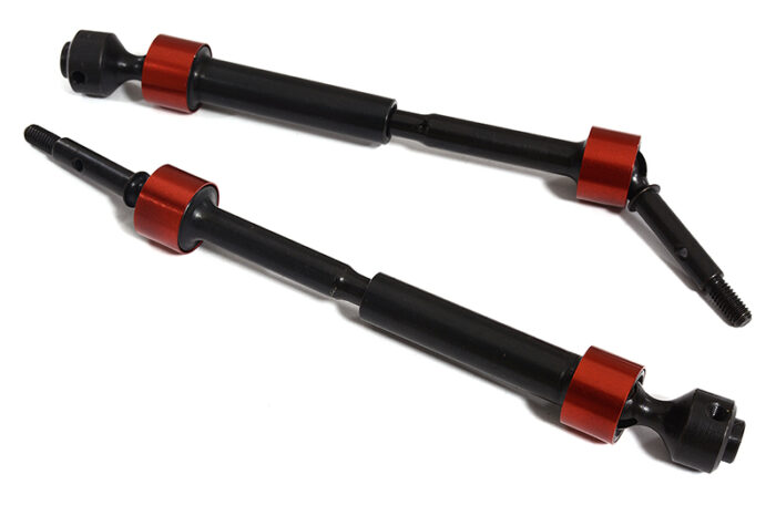 Special Red Extended Drive Shafts for C28577 Wide-Track Traxxas 1/10 Stampede 2W - Image 1