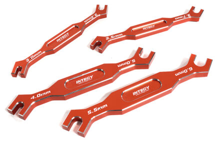 Red Complete Turnbuckle Wrench Set (8 Sizes) 3, 3.2, 3.5, 3.7, 4, 5, 5.5 & 6mm
