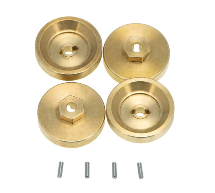 Alloy Machined Brass Wheel Spacers 4mm Thick for Axial 1/24 SCX24 -7g Each