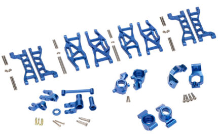 Blue Alloy Upgrade Conversion Kit for Traxxas 1/10 Maxx 4S - Performance Hop-Up