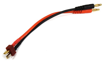T-Plug Male-to-Banana Male Connector Adapter 150mm Wire Harness