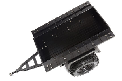 Realistic Leaf Spring 1/10 Size Utility Box Trailer for Scale Crawler Truck