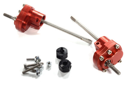 Alloy Machined Rear Portal Axle Conversion for Axial 1/10 SCX10 II