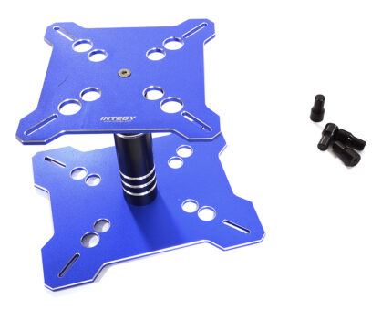 Universal Blue Car Stand Workstation for 1/10 & 1/8 Scale Models (150x125x115mm)