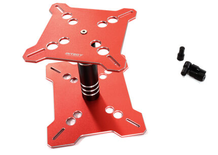 Red Universal Car Stand Workstation for 1/10 & 1/8 Scale Models (150x125x115mm)