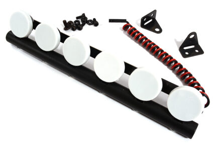 Realistic Roof Top Spot LED (6) Light Set 151mm Width for 1/10 Scale RC