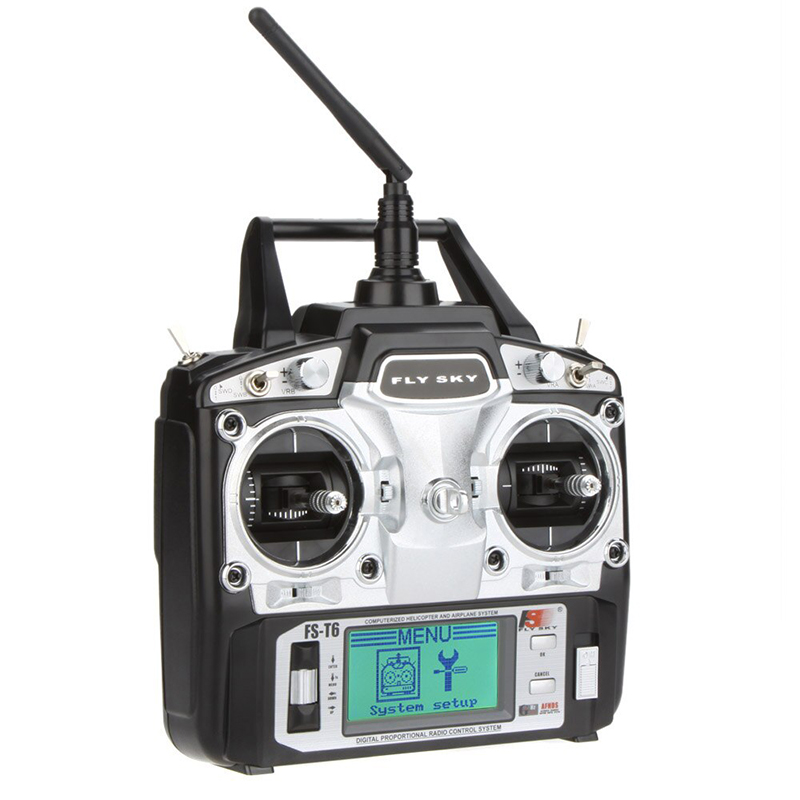 FS-T6 2.4GHz 6CH Radio Set, TX w/FS-R6B for Aircraft & RTR Upgrade - Image 3
