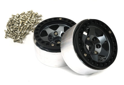 1.9 Size Billet Machined Alloy Wheel (2) for 1/10 Scale Off-Road Crawler