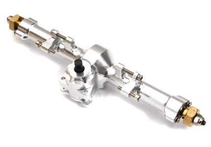 Billet Machined Alloy Complete Rear Axle for Axial 1/24 SCX24 Rock Crawler
