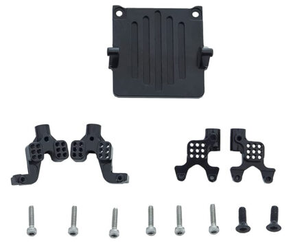 Billet Machined ESC Plate w/ Shock Towers for Axial 1/24 SCX24 Rock Crawler