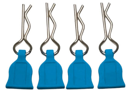Plastic Easy Pulls (4) w/ Body Clips for 1/10 Scale